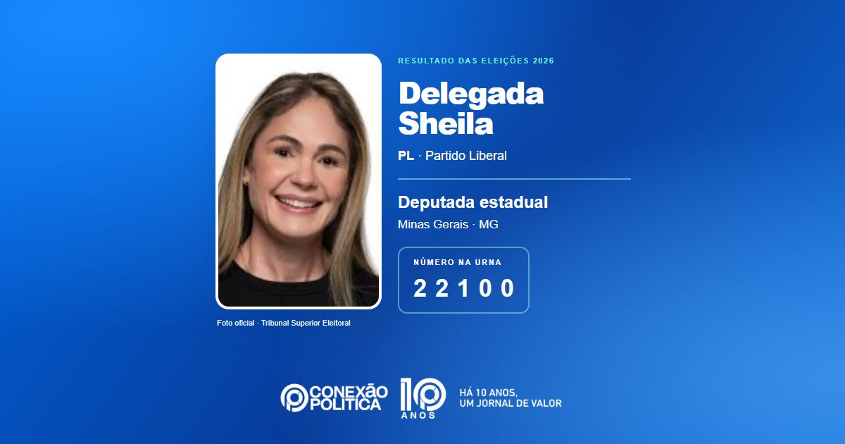 Foto oficial de Deputado Estadual — Eleições 2026: Delegada Sheila, do PL, é eleita deputada estadual em MG com 70.171 votos