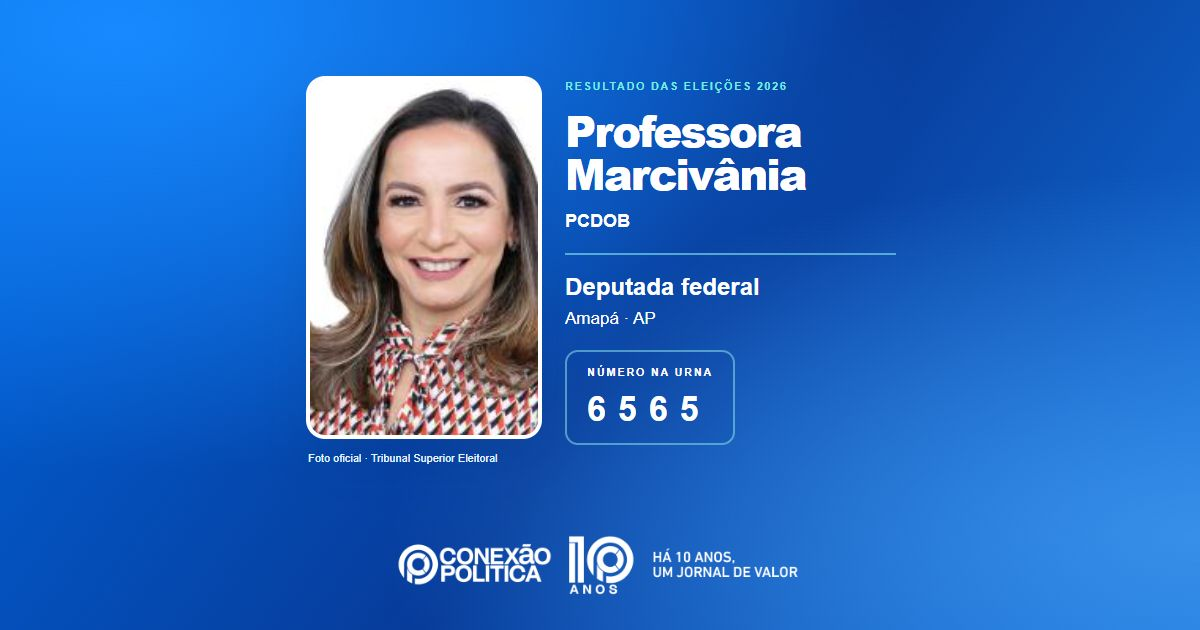 Foto oficial de Deputado Federal — Eleições 2026: Professora Marcivânia, do PCDOB, é eleita deputada federal no AP com 17.913 votos