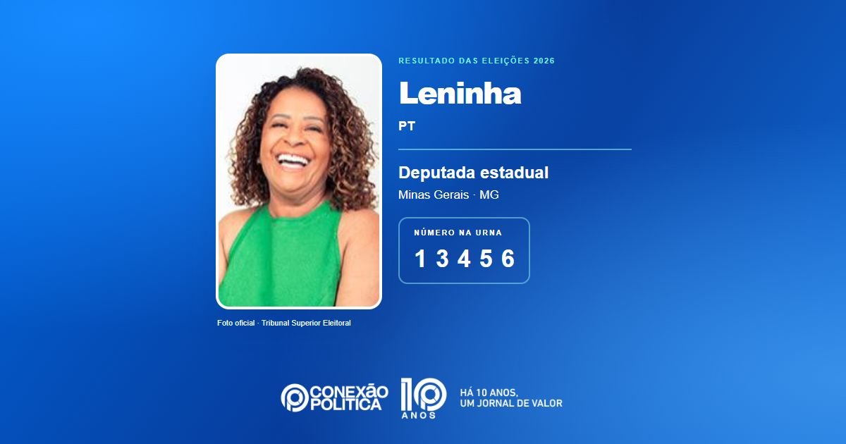 Foto oficial de Deputado Estadual — Eleições 2026: Leninha, do PT, é eleita deputada estadual em MG com 87.792 votos