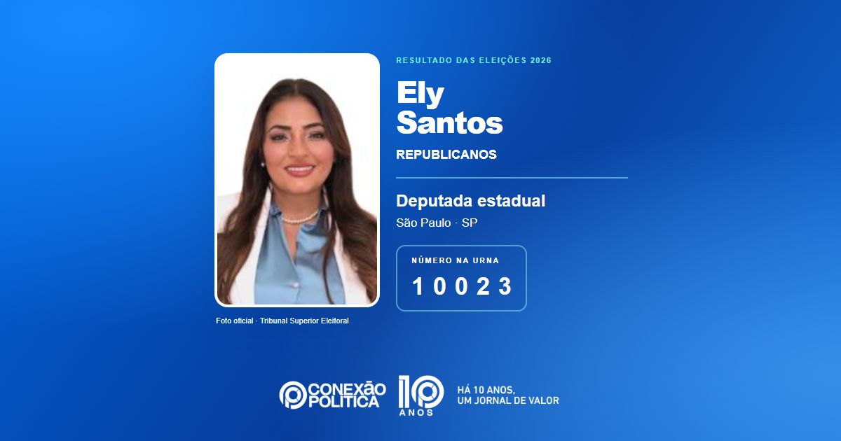 Foto oficial de Deputado Estadual — Eleições 2026: Ely Santos, do REPUBLICANOS, é eleita deputada estadual em SP com 82.559 votos