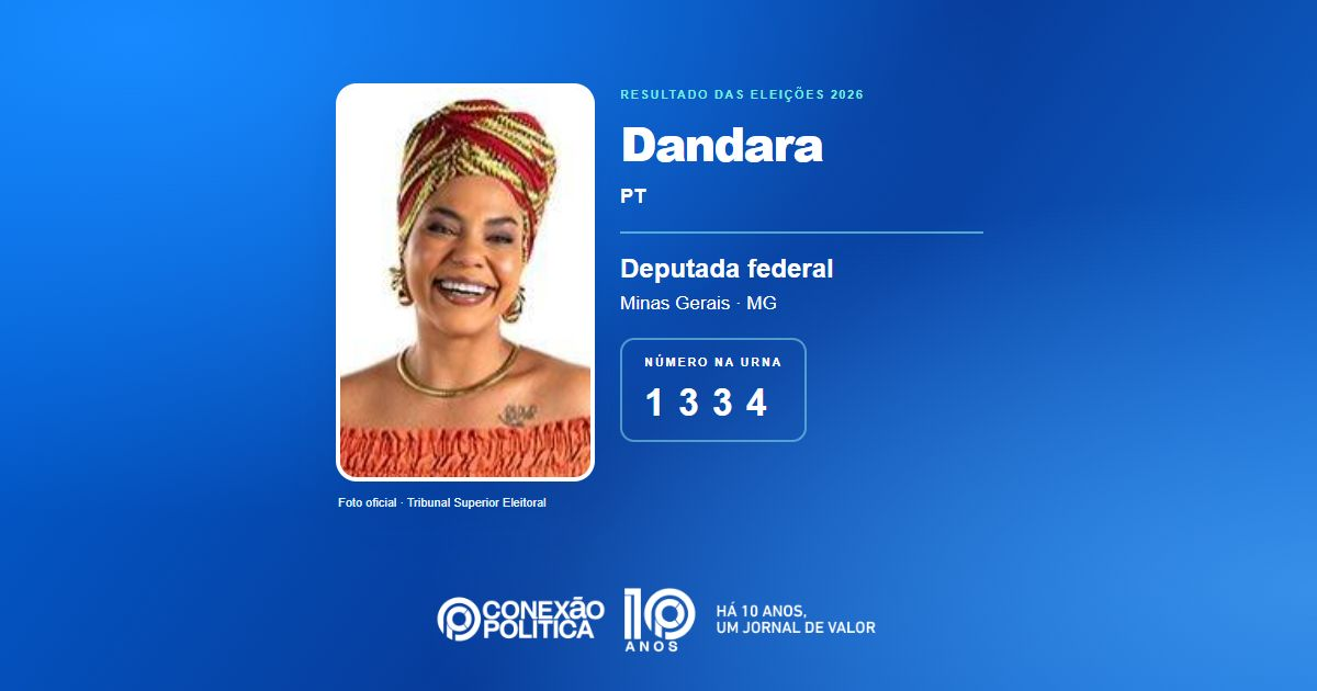 Foto oficial de Deputado Federal — Eleições 2026: Dandara, do PT, é eleita deputada federal em MG com 108.193 votos