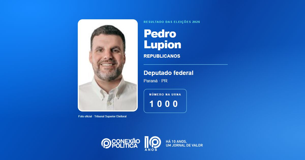 Foto oficial de Deputado Federal — Eleições 2026: Pedro Lupion, do REPUBLICANOS, é eleito deputado federal no PR com 109.874 votos
