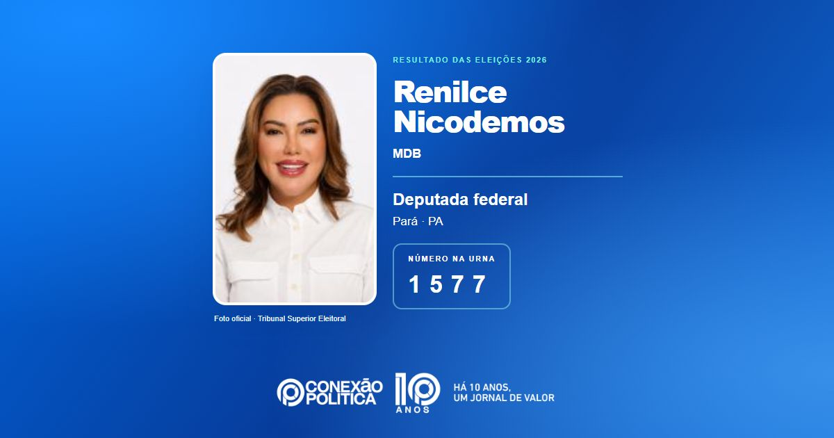 Foto oficial de Deputado Federal — Eleições 2026: Renilce Nicodemos, do MDB, é eleita deputada federal no PA com 201.601 votos