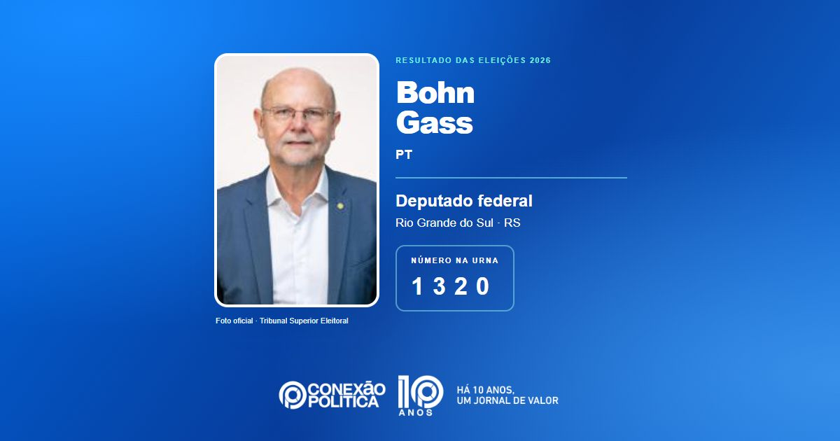 Foto oficial de Deputado Federal — Eleições 2026: Bohn Gass, do PT, é eleito deputado federal no RS com 111.196 votos
