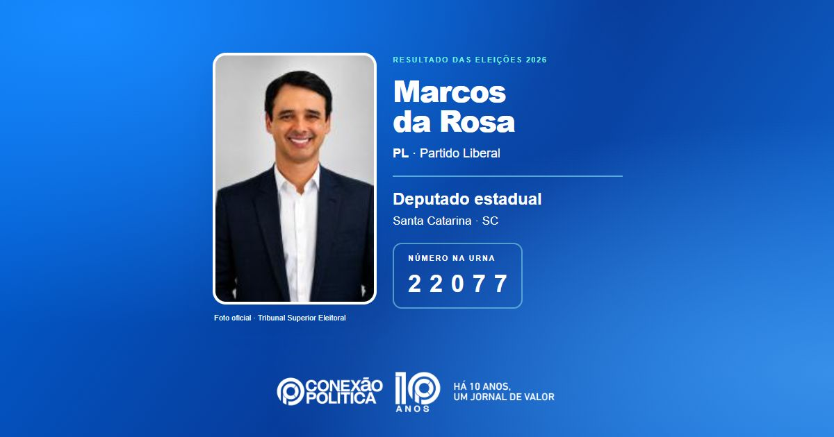 Foto oficial de Deputado Estadual — Eleições 2026: Marcos da Rosa, do PL, é eleito deputado estadual em SC com 46.523 votos