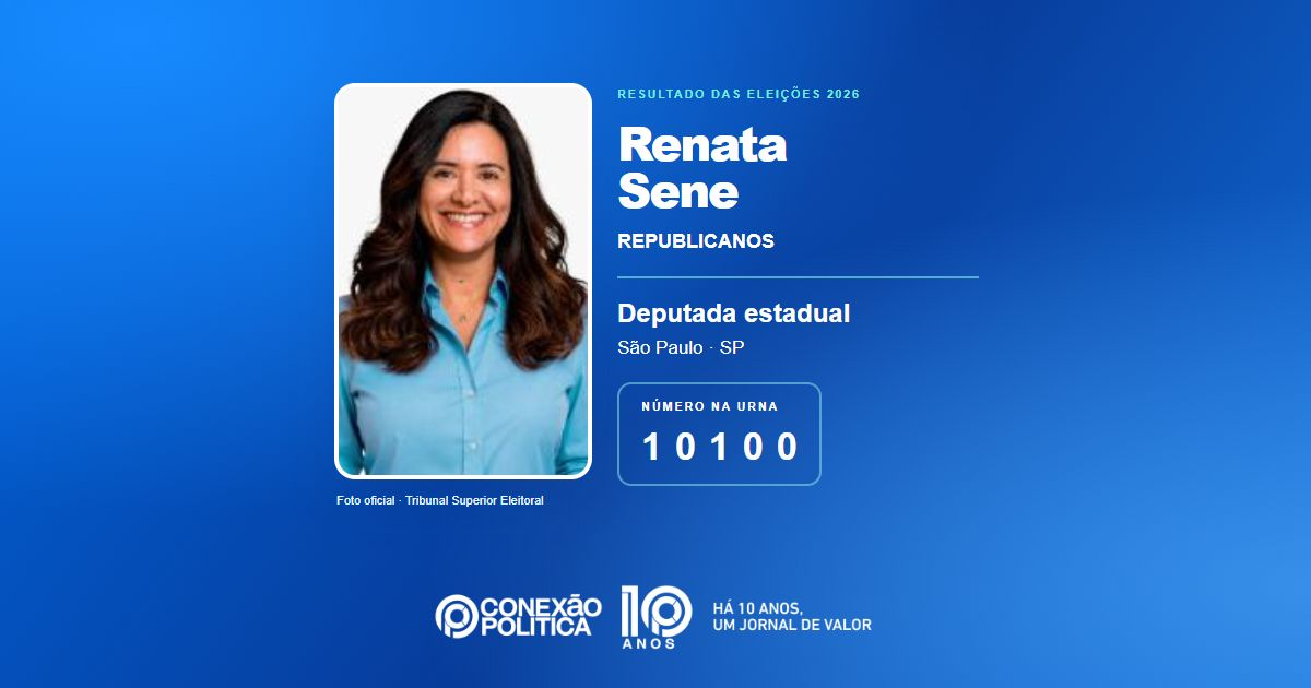Foto oficial de Deputado Estadual — Eleições 2026: Renata Sene, do REPUBLICANOS, é eleita deputada estadual em SP com 73.526 votos